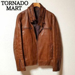 TORNADO MART - トルネードマート　ライダースジャケット　レザージャケット　馬革　L