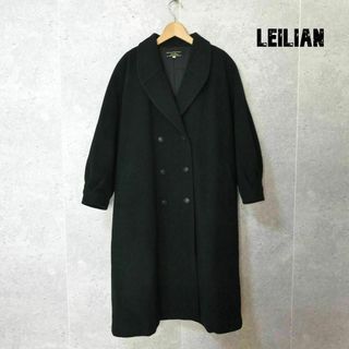 leilian - 美品 Leilian ウール×カシミヤ ロング丈 ラグラン チェスターコート