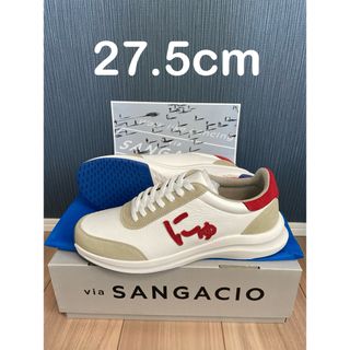 【27.5cm】にゅ〜ず　SANGACIO BLOW『WHITE/RED』(スニーカー)