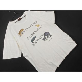 KRIZIA クリッツィア アニマル プリント Tシャツ size40/白 ■◆ レディース