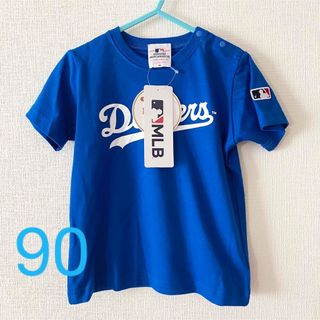 メジャーリーグベースボール(MLB)のロサンゼルスドジャース Dodgers ロゴTシャツ ベビー キッズ 子供 90(Tシャツ/カットソー)