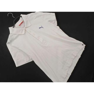 プーマ(PUMA)のPUMA プーマ ロゴ ポロシャツ sizeL/白 ■◆ メンズ(ポロシャツ)