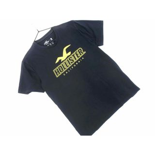 ホリスター(Hollister)のHollister ホリスター ロゴ プリント Tシャツ sizeL/黒 ■◆ メンズ(Tシャツ/カットソー(半袖/袖なし))