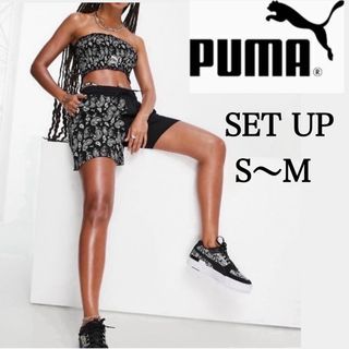 プーマ(PUMA)の【タグ付き新品 S〜M】PUMA ペイズリー柄セットアップ(ハーフパンツ)