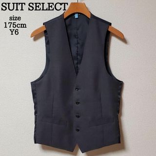 スーツカンパニー(THE SUIT COMPANY)のスーツセレクト　メンズ　ビジネス　ベスト　ジレ　グレー　ウール(スーツベスト)