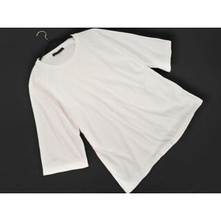 アーバンリサーチ(URBAN RESEARCH)のセンスオブプレイス アーバンリサーチ パイル 5部袖 Tシャツ sizeM/白 ■◆ メンズ(Tシャツ/カットソー(七分/長袖))