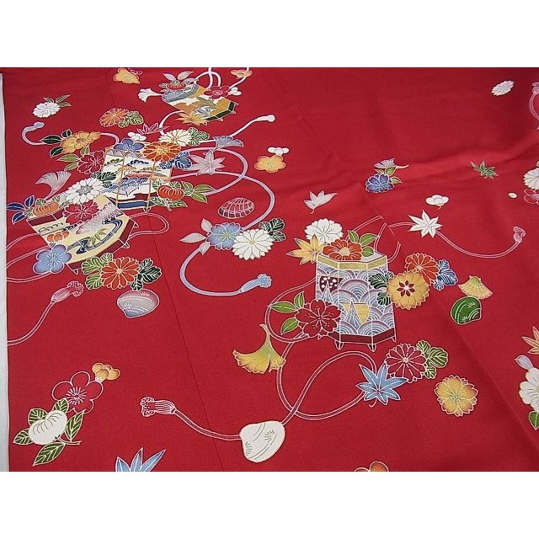 平和屋本店□極上 創業460年・千總 振袖 駒刺繍 貝桶花文 金彩 平和屋本店□極上 創業460年・千總 振袖 駒刺繍 貝桶花文 金彩