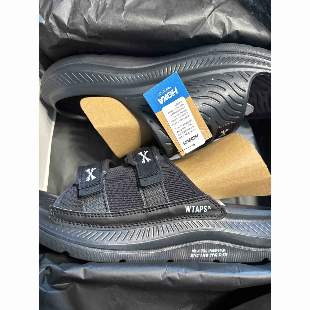 29cm】 WTAPS × Hoka Ora Luxe Black サンダル 29cm】 WTAPS × Hoka Ora Luxe Black サンダル