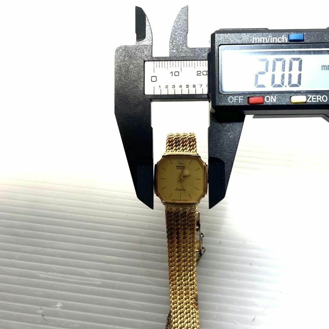 稼動品】SEIKO 腕時計 エクセリーヌ 石付 3針 オクタゴン 稼動品】SEIKO 腕時計 エクセリーヌ 石付 3針 オクタゴン