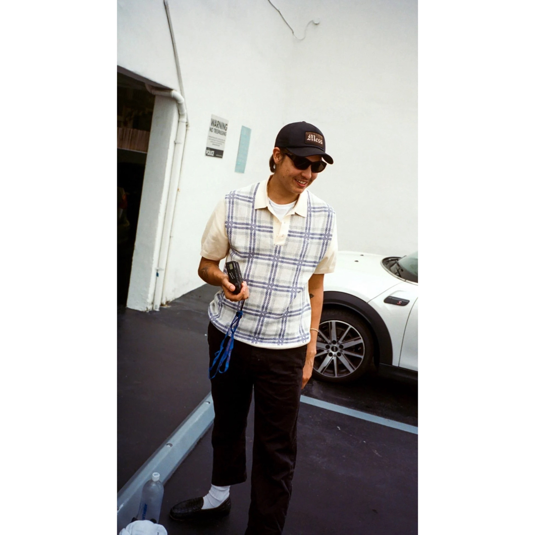 Supreme - Supreme Plaid Knit S/S Poloの通販 by アド's shop Supreme - Supreme Plaid Knit S/S Poloの通販 by アド's shop