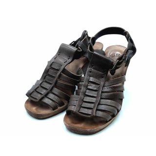 ブッテロ(BUTTERO)のBUTTERO ブッテロ レザー グラディエーター サンダル size36（23.0cm位）/ダークブラウン ■◆ レディース(サンダル)