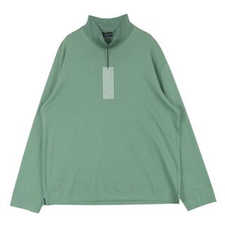 ラッドミュージシャン(LAD MUSICIAN)のLAD MUSICIAN ラッドミュージシャン 2220-706 HIGH NECK BIG T ハイネック ビッグ 長袖 Tシャツ カットソー ライトグリーン系 DARK MINT 42【美品】【中古】(Tシャツ/カットソー(七分/長袖))