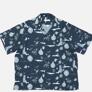 DAN Space Aloha Shirt - NAVY(Tシャツ/カットソー(半袖/袖なし))