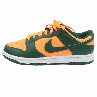 ナイキ(NIKE)のNIKE ナイキ スニーカー DD1391-300 DUNK LOW RETRO ダンクロー レトロ MIAMI HURRICANES マイアミ ハリケーンズ ハイカット スニーカー ブルー系 ホワイト系 27.5cm【新古品】【未使用】【中古】(スニーカー)