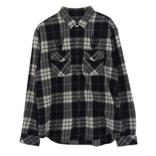 シュプリーム(Supreme)のSupreme シュプリーム 長袖シャツ 21SS × HYSTERICGLAMOUR PLAID FLANNEL SHIRT ヒステリックグラマー フランネル チェック 長袖 シャツ ブラック系 ホワイト系 M【中古】(シャツ)