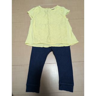 ザラ(ZARA)のZara Baby 86cm イエローTシャツレギンスセット(Ｔシャツ)