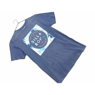 ビラボン(billabong)のBILLABONG ビラボン ロゴ プリント Tシャツ sizeM/青 ■◆ メンズ(Tシャツ/カットソー(半袖/袖なし))