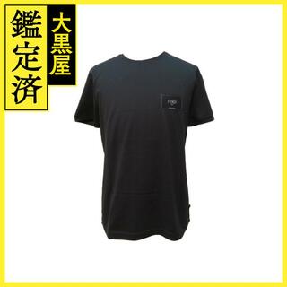 フェンディ(FENDI)のフェンディ ブラックジャージー　Tシャツ FY0894A9RLF0QA1 【432】(その他)