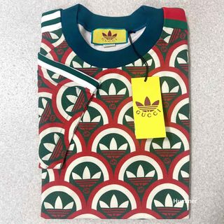 Gucci - 国内正規品 新品未使用 XL グッチ×アディダス プリント Tシャツ