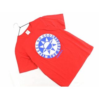 パーソンズ(PERSON'S)のパーソンズ ロゴ プリント Tシャツ 赤 ■◆ メンズ(Tシャツ/カットソー(半袖/袖なし))