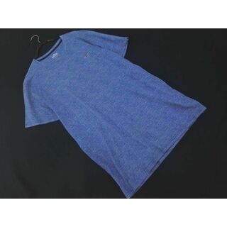 ホリスター(Hollister)のHollister ホリスター ワンポイント 刺繍 半袖 Tシャツ sizeXL/青 ■◆ メンズ(Tシャツ/カットソー(半袖/袖なし))