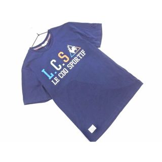 ルコックスポルティフ(le coq sportif)の新品 le coq sportif ルコックスポルティフ プリント Tシャツ size0/紺 ■◆ メンズ(Tシャツ/カットソー(半袖/袖なし))