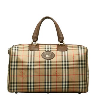 BURBERRY - バーバリー ノバチェック ボストンバッグ トラベルバッグ キャンバス レディース BURBERRY 【1-0135024】