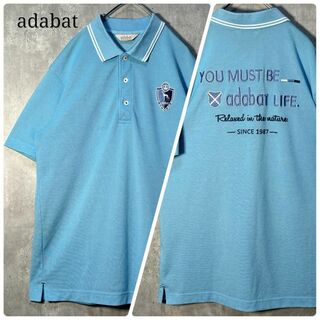 アダバット(adabat)のadabat アダバット ポロシャツ ビッグロゴ 立体刺繍 半袖 48サイズ(ウエア)