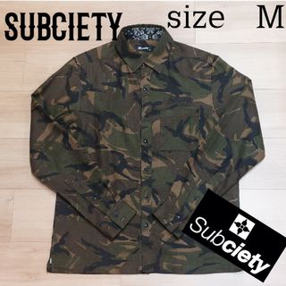 《値下げ中》《スピード配送》Subciety　サブサエティ　カモフラ　シャツ