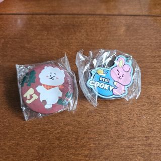 BT21 - BT21 LINE FRIENDS くら寿司 ラバーマスコット 缶バッジ