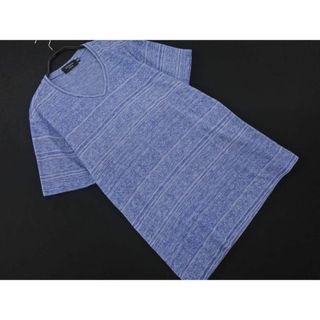 エポカ(EPOCA)のEPOCA UOMO エポカ ウォモ Vネック カットソー size50/青 ■◆ メンズ(Tシャツ/カットソー(半袖/袖なし))