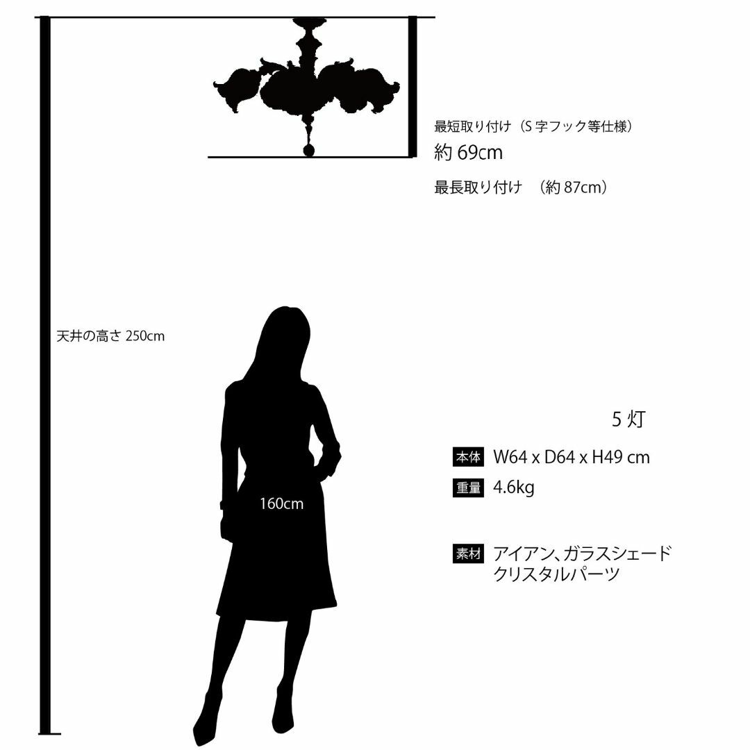 シャンデリア 5灯 LED LED アンティーク照明 省エネ エコ PSE シャンデリア 5灯 LED LED アンティーク照明 省エネ エコ PSE