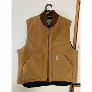 カーハート(carhartt)のカーハート ダックベスト XL ベージュ Carhartt(カバーオール)