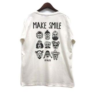 ジムマスター メイクスマイル Tシャツ MAKE SMILE Tee ホワイト(Tシャツ/カットソー(半袖/袖なし))