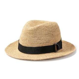 MUJI (無印良品) - 無印良品　MUJI　ラフィアたためる中折れ帽子　男女兼用　ハット帽子　麦わら帽子