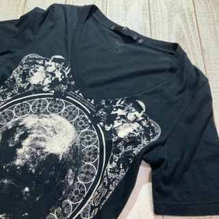 ノーアイディー(NO ID.)の【NO ID.】ノー アイディー Vネック プリントTシャツ サイズ1(Tシャツ/カットソー(半袖/袖なし))