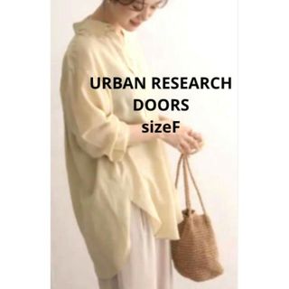 URBAN RESEARCH DOORS - アーバンリサーチドアーズ　イエロー　シャツ　シアーシャツ　レディース　F　M