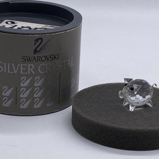 スワロフスキー(SWAROVSKI)の箱付き　スワロフスキー 置物　ぶた　ブタ　豚　ミニサイズ　no.91(置物)