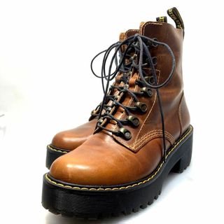 Dr.Martens - 【美品・希少】ドクターマーチン　ブーツ　LEONA　バタースコッチ　24.5cm