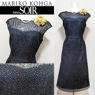 マリココウガ(Mariko Kohga)の⁑【新品未使用】マリココウガ　東京ソワール　フレンチスリーブワンピース(スーツ)