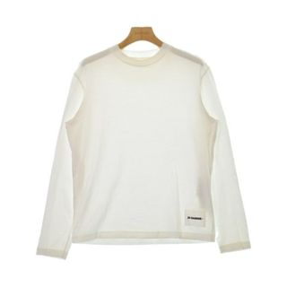 JIL SANDER + ジルサンダープラス Tシャツ・カットソー S 白 【古着】【中古】(カットソー(半袖/袖なし))