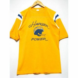 ＠美品 80年代 ビンテージ ガルフ スポーツウェア フットボールTシャツt8(Tシャツ/カットソー(半袖/袖なし))