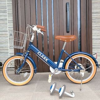 自転車　子供用　キッズ　16インチ　補助輪あり