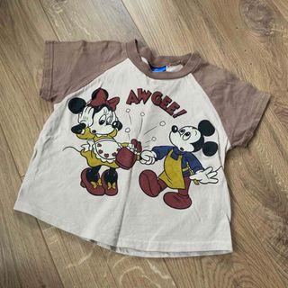 ディズニー(Disney)のミッキー　ミニー　Tシャツ　100cm  ディズニー　しまむら(Tシャツ/カットソー)