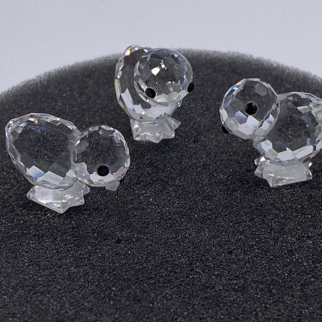 SWAROVSKI - 箱付き スワロフスキー 置物 ひよこ 3羽 廃番品 no SWAROVSKI - 箱付き スワロフスキー 置物 ひよこ 3羽 廃番品 no