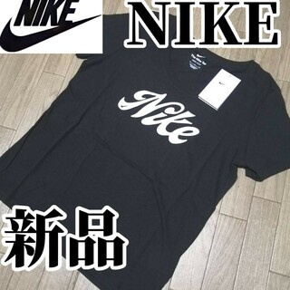 ナイキ(NIKE)の【希少残りわずか】新品　NIKE　ナイキ　レディース　Tシャツ　Lサイズ　黒(Tシャツ(半袖/袖なし))