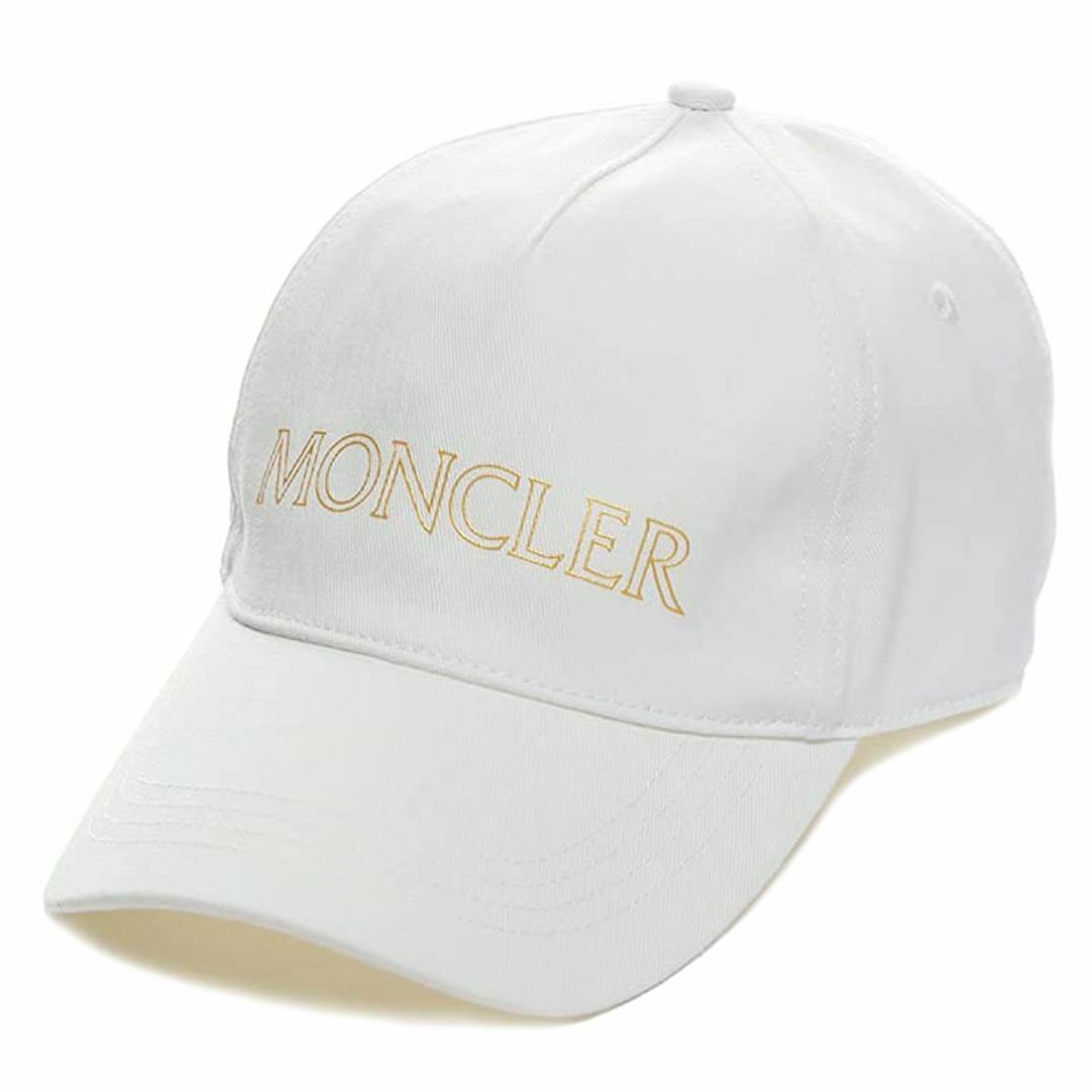 MONCLER(モンクレール)の送料無料 46 MONCLER モンクレール 3B00031 04863 ホワイト ロゴ ベースボールキャップ 男女兼用 メンズの帽子(キャップ)の商品写真