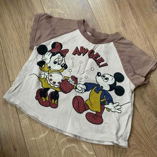 Disney - ミッキー　ミニー　Tシャツ　90cm  ディズニー　しまむら