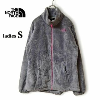 ザノースフェイス(THE NORTH FACE)のUS規格 ノースフェイス ファーボアフリースジャケット ピンク刺ロゴ(ブルゾン)