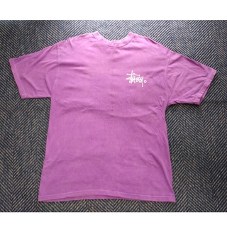 ステューシー(STUSSY)のSTUSSY Tシャツ 紫(Tシャツ/カットソー(半袖/袖なし))